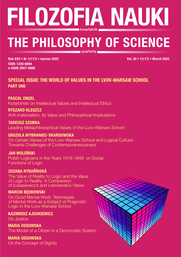 					View Vol. 30 No. 1 (2022): THE PHILOSOPHY OF SCIENCE
				