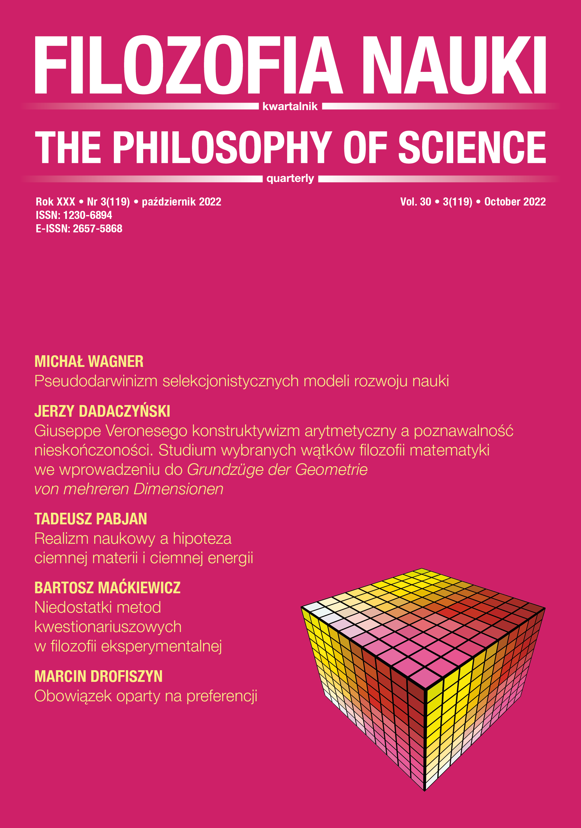 					View Vol. 30 No. 3 (2022): THE PHILOSOPHY OF SCIENCE
				