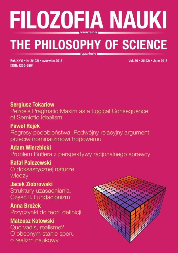 					View Vol. 26 No. 2 (2018): THE PHILOSOPHY OF SCIENCE
				