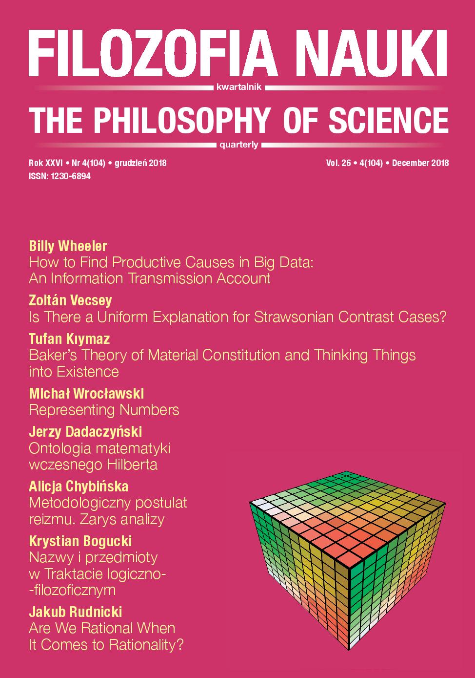 					View Vol. 26 No. 4 (2018): THE PHILOSOPHY OF SCIENCE
				