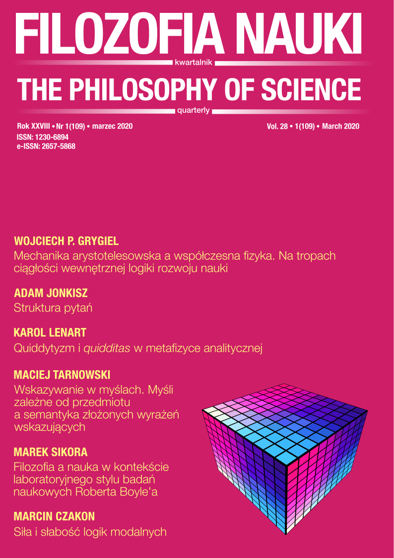 					View Vol. 28 No. 1 (2020): THE PHILOSOPHY OF SCIENCE
				
